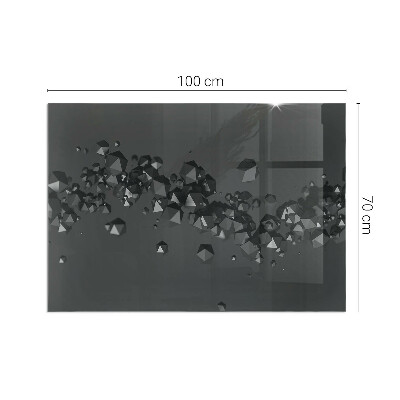 Placa protectora suelo estufa Formas de nubes en una composición abstracta