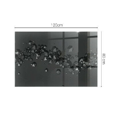 Placa protectora suelo estufa Formas de nubes en una composición abstracta