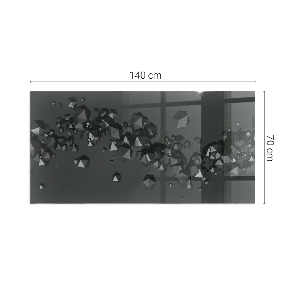 Placa protectora suelo estufa Formas de nubes en una composición abstracta