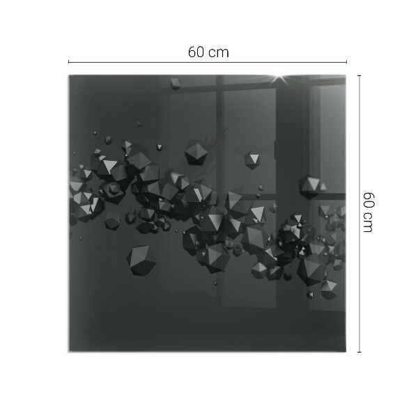 Placa protectora suelo estufa Formas de nubes en una composición abstracta