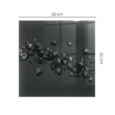 Placa protectora suelo estufa Formas de nubes en una composición abstracta