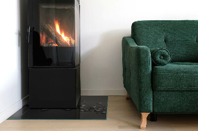 Placa protectora suelo estufa Formas de nubes en una composición abstracta