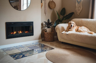 Podkładka pod kominek Stylowe wzory inspirowane ceramiką