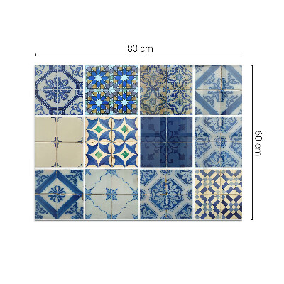 Placa protectora suelo estufa Diseños elegantes inspirados en la cerámica.