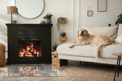 Placa protección suelo estufa Patrones de azulejos con estilo