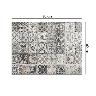 Placa protección suelo estufa Patrones de azulejos con estilo