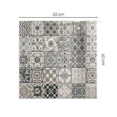 Placa protección suelo estufa Patrones de azulejos con estilo