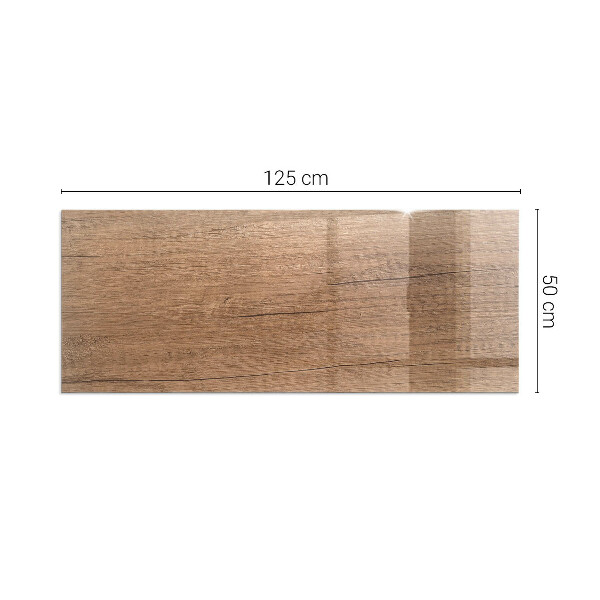 Placa de vidrio para chimenea Madera en estilo natural