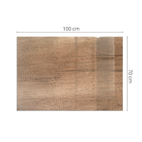 Placa de vidrio para chimenea Madera en estilo natural