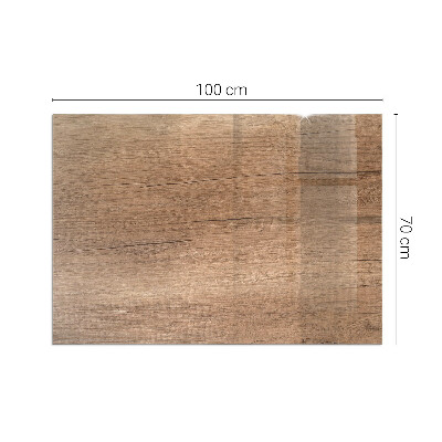 Placa de vidrio para chimenea Madera en estilo natural