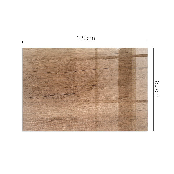 Placa de vidrio para chimenea Madera en estilo natural