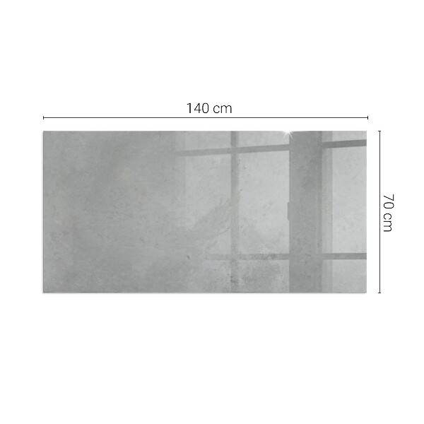 Placa de vidrio para chimenea Estilo con efecto hormigón