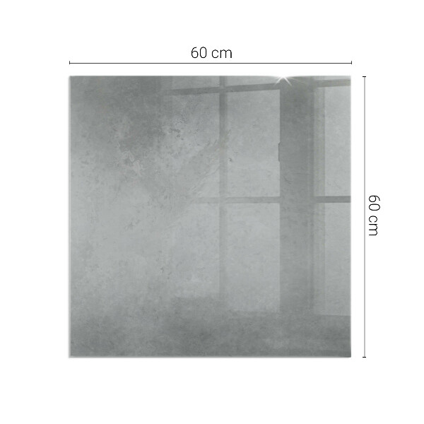 Placa de vidrio para chimenea Estilo con efecto hormigón