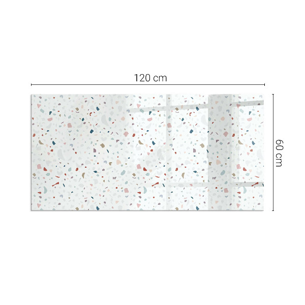 Szyba hartowana pod kominek Mikro kształty w subtelnej harmonii