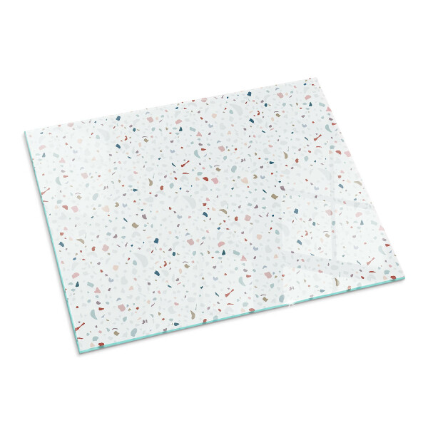 Szyba hartowana pod kominek Mikro kształty w subtelnej harmonii