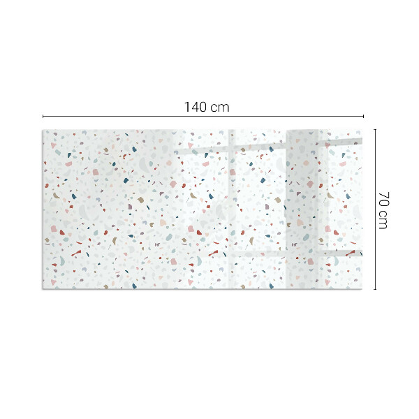 Szyba hartowana pod kominek Mikro kształty w subtelnej harmonii