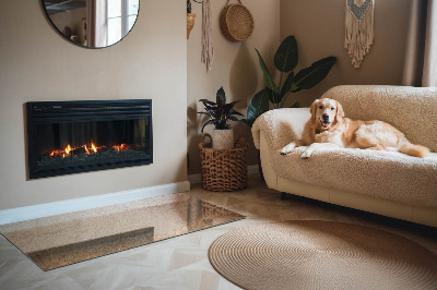 Placa protección suelo estufa Motivo de piedra auténtico