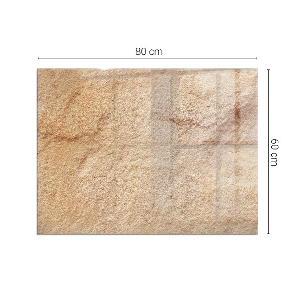 Placa protección suelo estufa Motivo de piedra auténtico