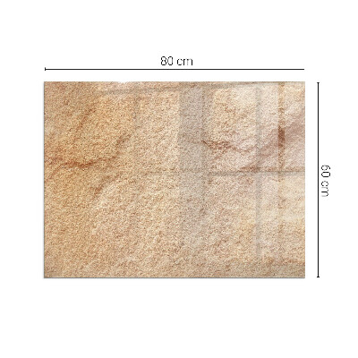 Placa protección suelo estufa Motivo de piedra auténtico