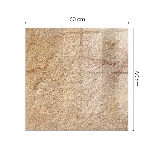 Szyba hartowana pod kominek Motyw autentycznego kamienia