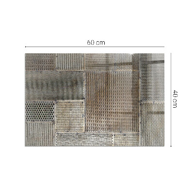 Protector suelo para estufa de leña Diseño de metal perforado