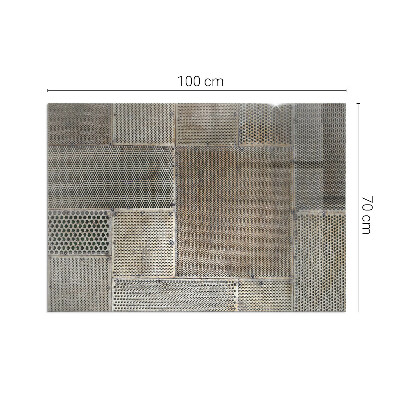 Protector suelo para estufa de leña Diseño de metal perforado