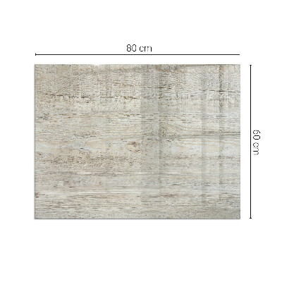 Placa de vidrio para chimenea Textura delicada de madera clara.