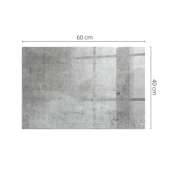 Placa protectora suelo estufa Motivo de hormigón crudo