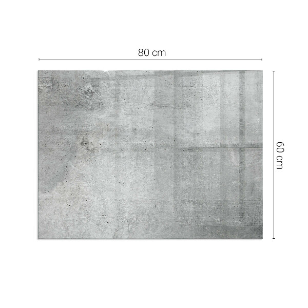 Placa protectora suelo estufa Motivo de hormigón crudo