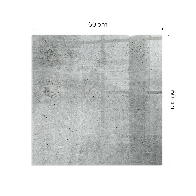 Placa protectora suelo estufa Motivo de hormigón crudo