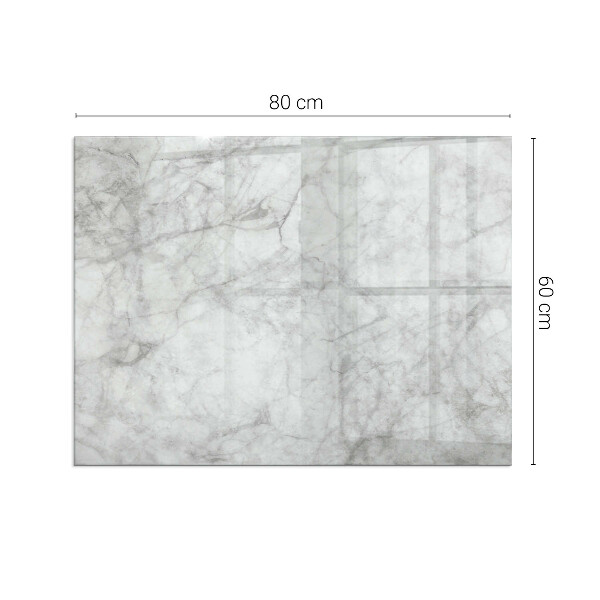 Placa protectora suelo estufa Elegante estructura de mármol en diseño.