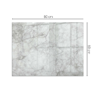 Placa protectora suelo estufa Elegante estructura de mármol en diseño.