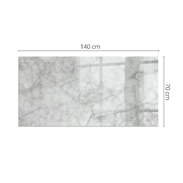 Placa protectora suelo estufa Elegante estructura de mármol en diseño.