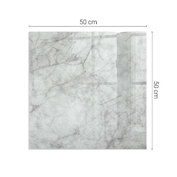 Placa protectora suelo estufa Elegante estructura de mármol en diseño.