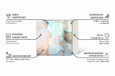 Protector suelo para estufa de leña Diseño clásico de mármol