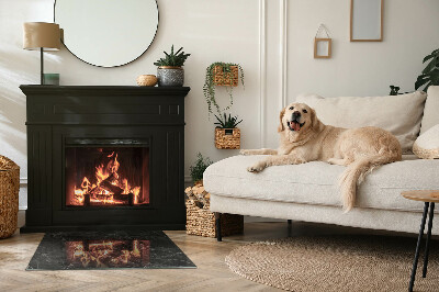 Protector suelo para estufa de leña Diseño clásico de mármol