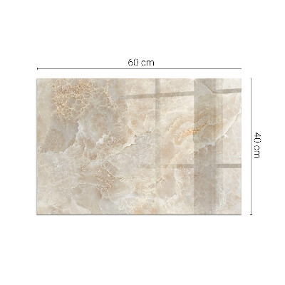 Szyba hartowana pod kominek Motyw kamienny w stylu organicznym