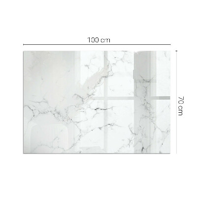 Placa protectora suelo estufa Patrón de mármol con vetas elegantes.