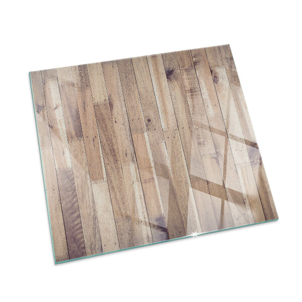 Protector suelo para estufa de leña Patrón de tablero en una disposición armoniosa