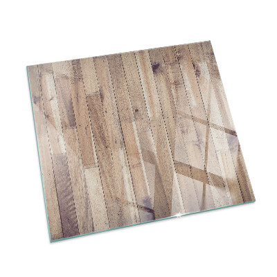 Protector suelo para estufa de leña Patrón de tablero en una disposición armoniosa