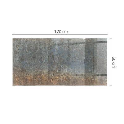 Protector suelo para estufa de leña Patrón abstracto con una estructura única.