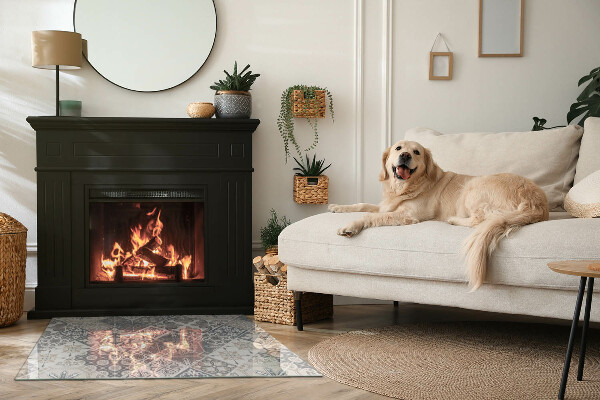 Placa protectora suelo estufa Patrones de mosaico decorativos