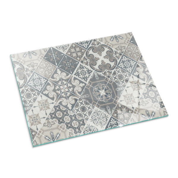 Placa protectora suelo estufa Patrones de mosaico decorativos