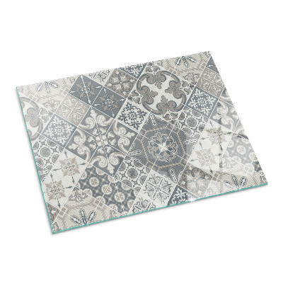 Placa protectora suelo estufa Patrones de mosaico decorativos