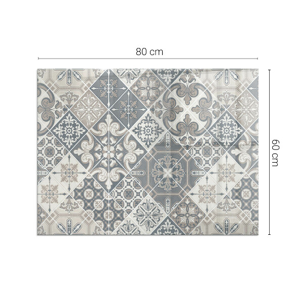 Placa protectora suelo estufa Patrones de mosaico decorativos