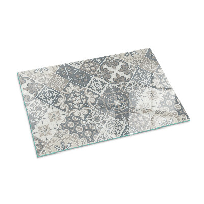 Placa protectora suelo estufa Patrones de mosaico decorativos