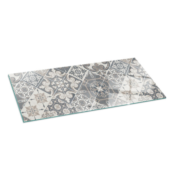 Placa protectora suelo estufa Patrones de mosaico decorativos