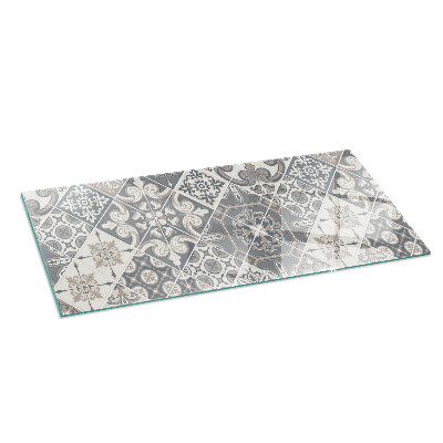 Placa protectora suelo estufa Patrones de mosaico decorativos