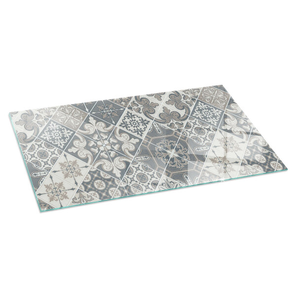 Placa protectora suelo estufa Patrones de mosaico decorativos