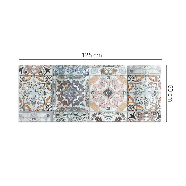 Placa de vidrio para chimenea Azulejos con patrones estilo mosaico
